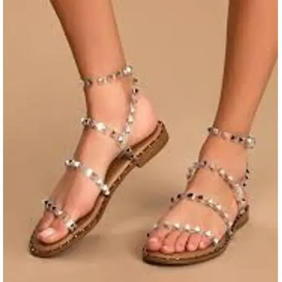 Steve Madden Studded Travel Sandal 10 - Picture 1 of 7